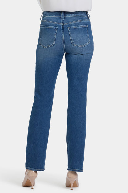 Marilyn Straight Jeans In Petite - Romantic Indigo