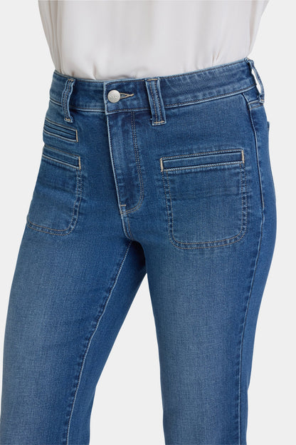 Marilyn Straight Jeans In Petite - Romantic Indigo