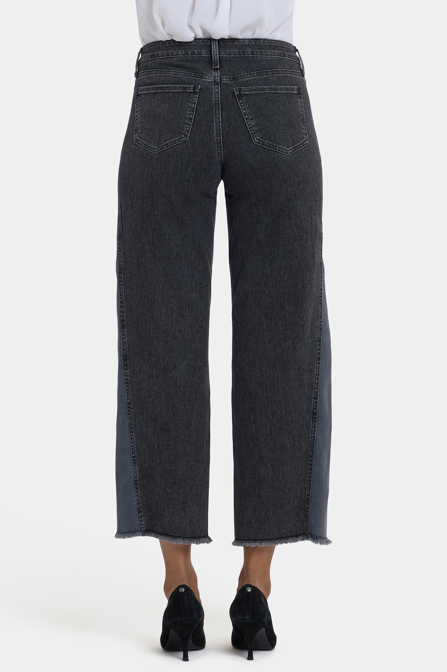 Teresa Wide Leg Jeans In Petite - Street Shade