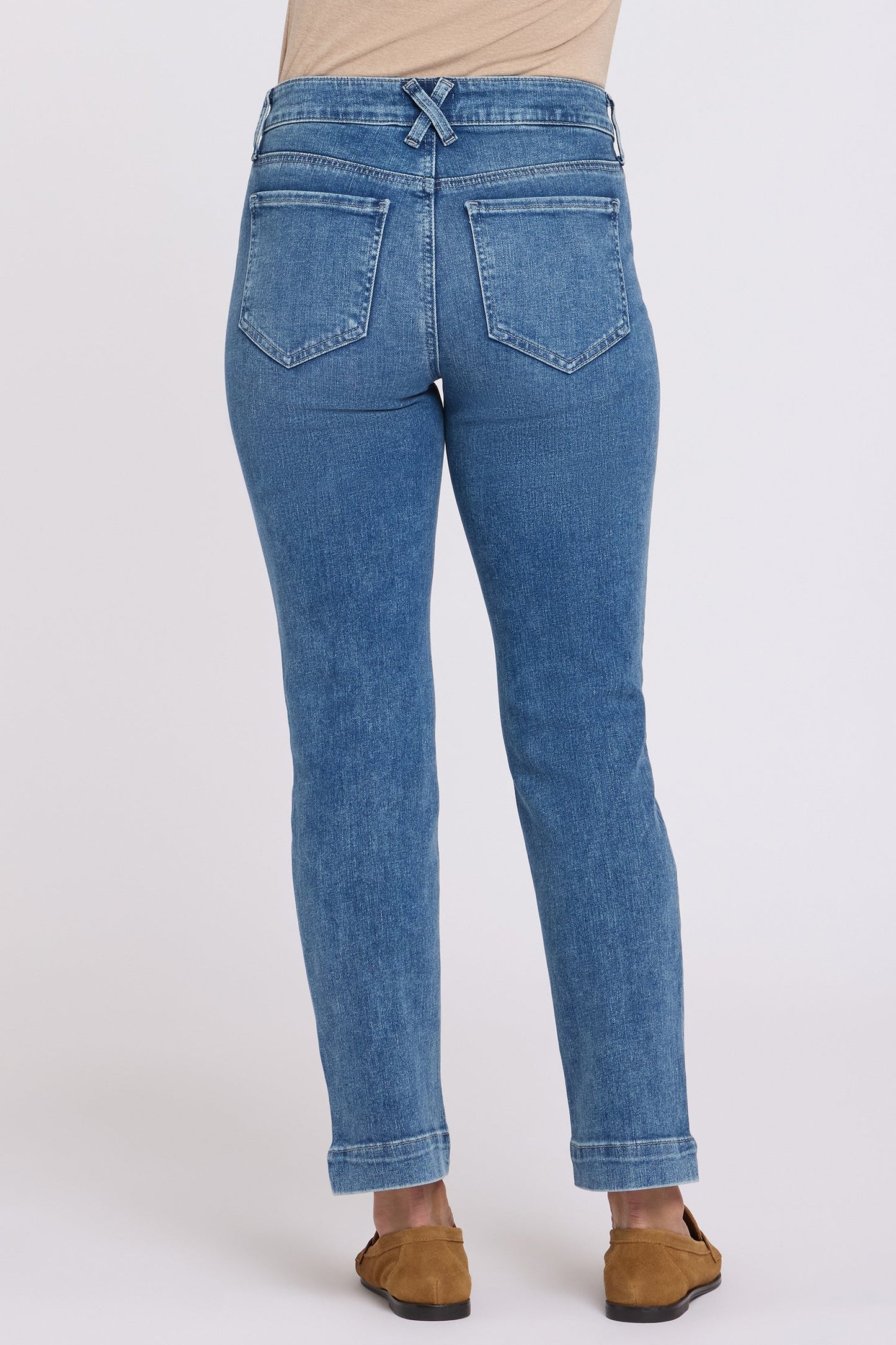Sheri Slim Straight Ankle Jeans In Petite - Breezy Palms