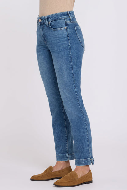 Sheri Slim Straight Ankle Jeans In Petite - Breezy Palms