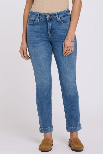 Sheri Slim Straight Ankle Jeans In Petite - Breezy Palms