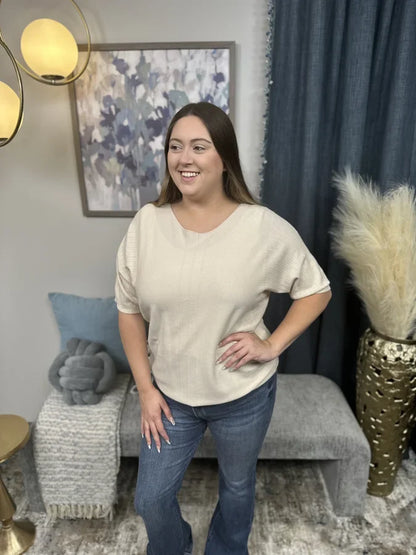 Love to See You Shine Women's Cozy Ribbed Hi-Lo Top