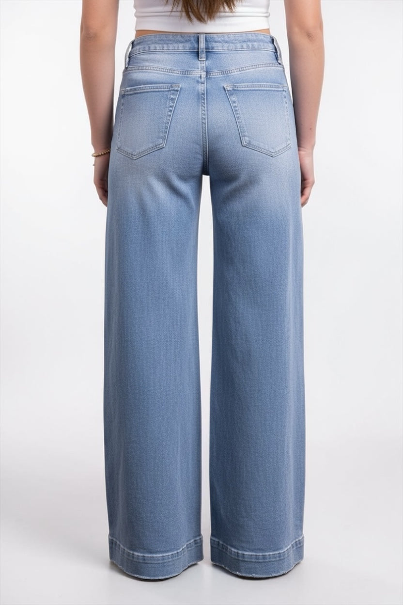 The Adrian High-Rise Wide Leg Denim - Three Inseams