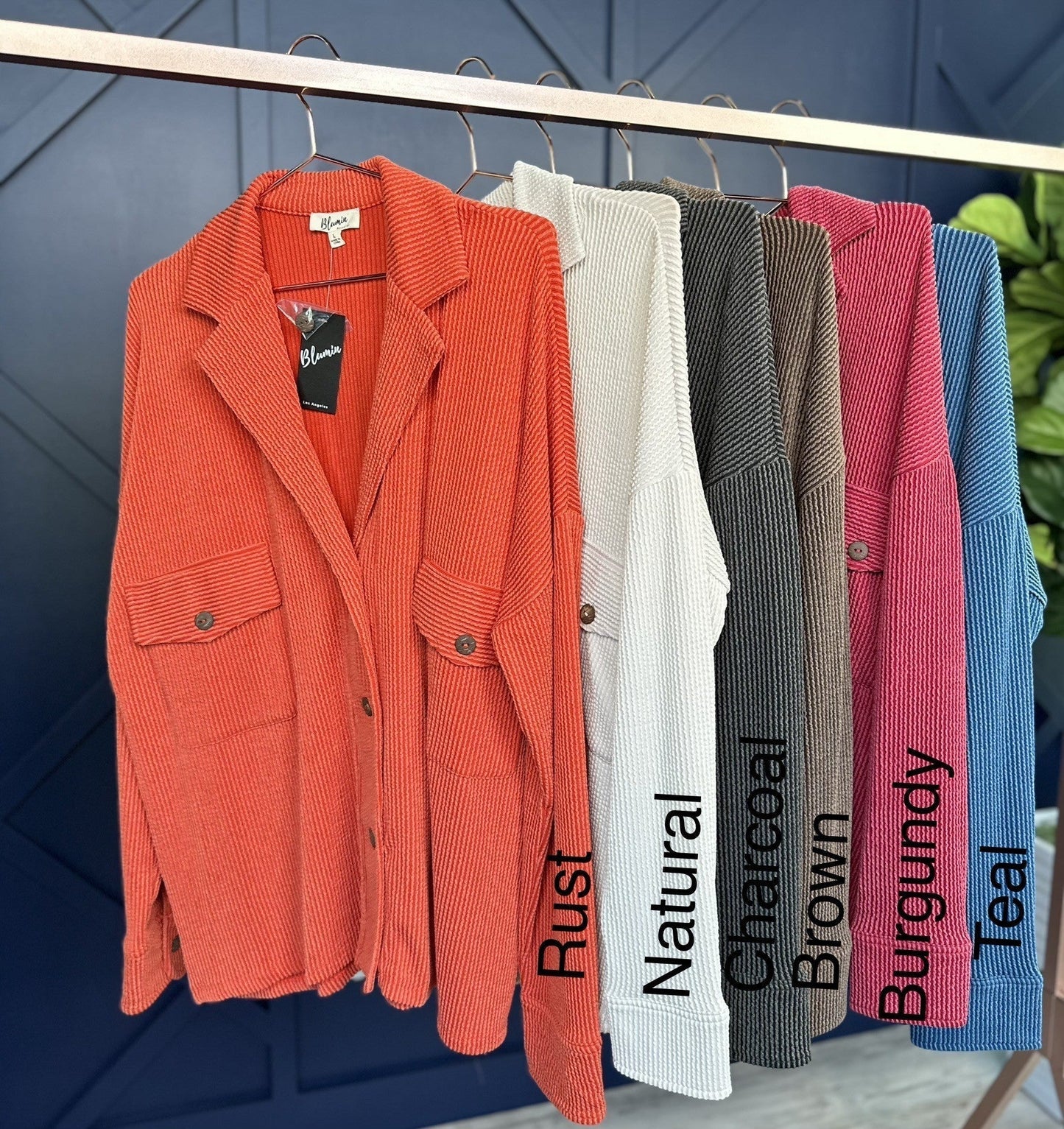 Women's Slouchy Ribbed Shacket