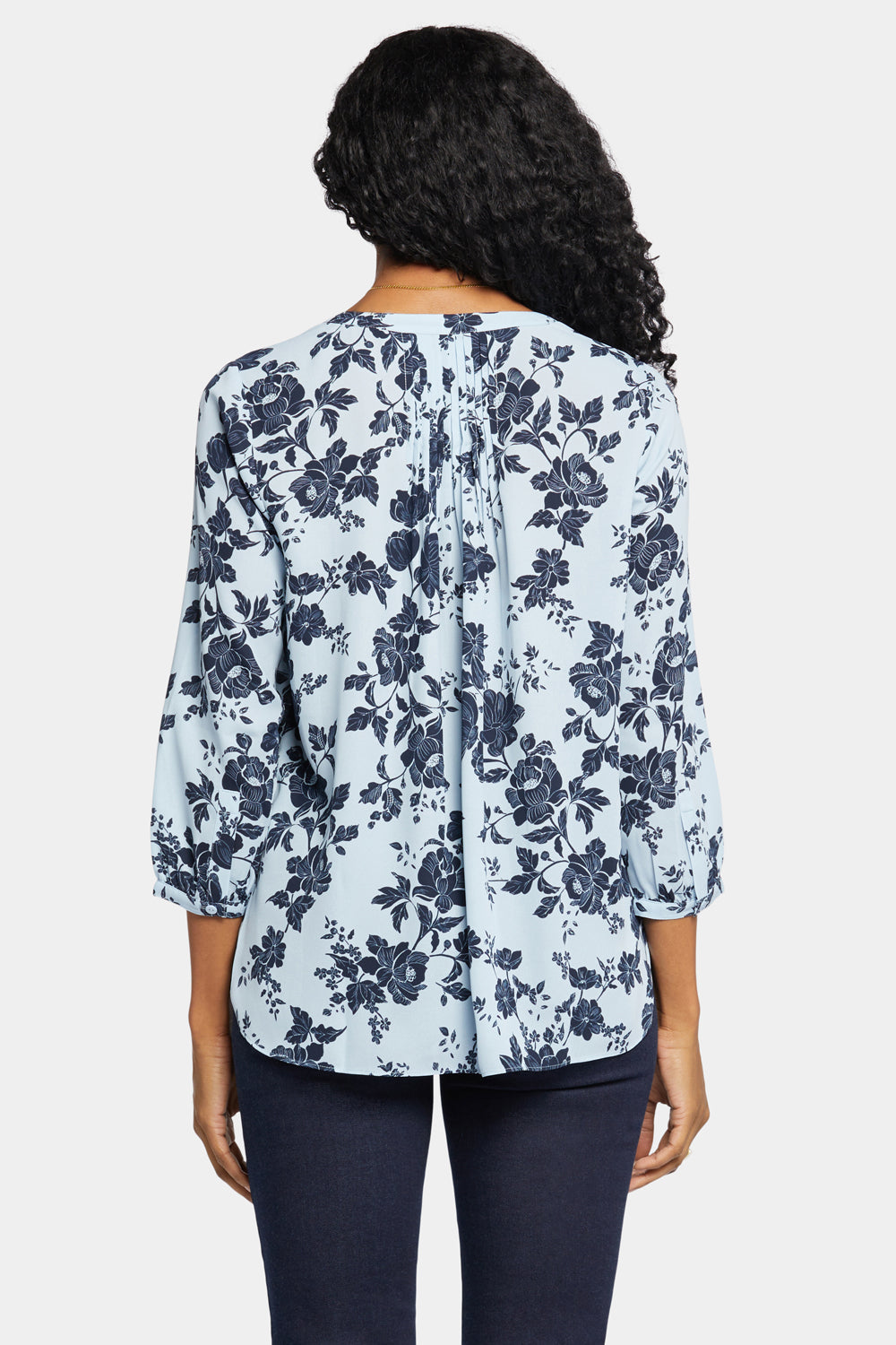 Pintuck Blouse - Rosemary Petals