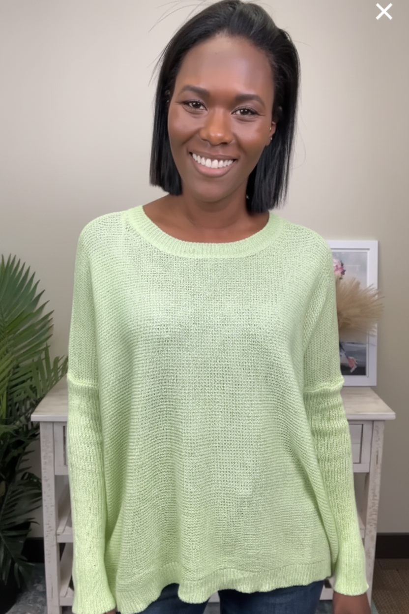 Rolling Down The Street Women's Loose Long Sleeve Sweater