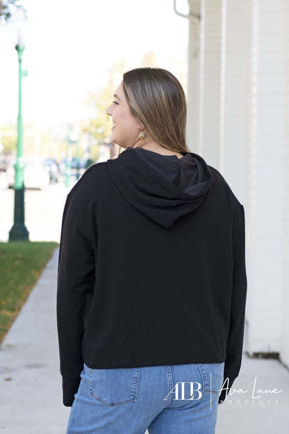 Keep It Short Women's Casual Cropped Hoodie