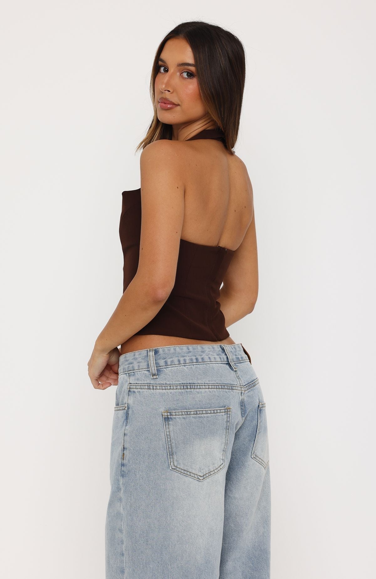 Heart On The Line Bustier Chocolate