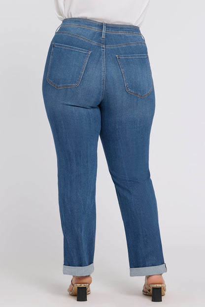 Marilyn Straight Jeans In Plus Size - Wild River