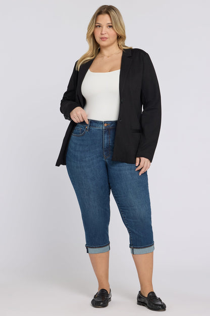 Marilyn Straight Crop Jeans In Plus Size - Sunset Villa