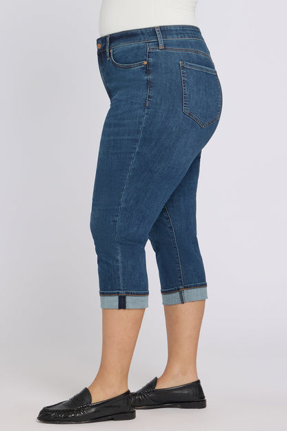 Marilyn Straight Crop Jeans In Plus Size - Sunset Villa