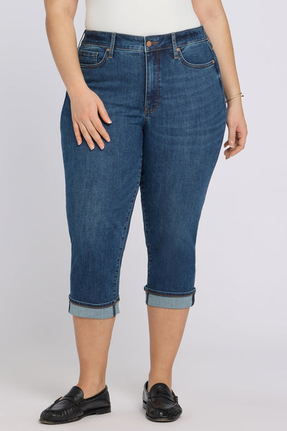 Marilyn Straight Crop Jeans In Plus Size - Sunset Villa