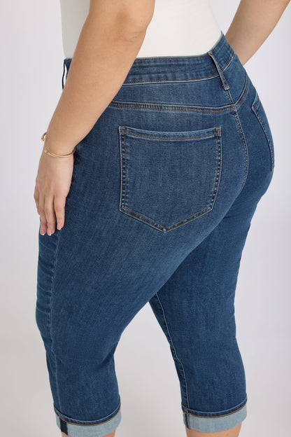 Marilyn Straight Crop Jeans In Plus Size - Sunset Villa