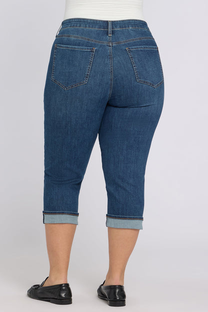 Marilyn Straight Crop Jeans In Plus Size - Sunset Villa