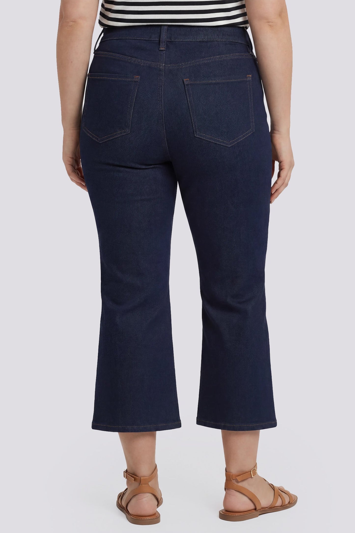 Monica Kick Flare Crop Jeans In Plus Size - Magical