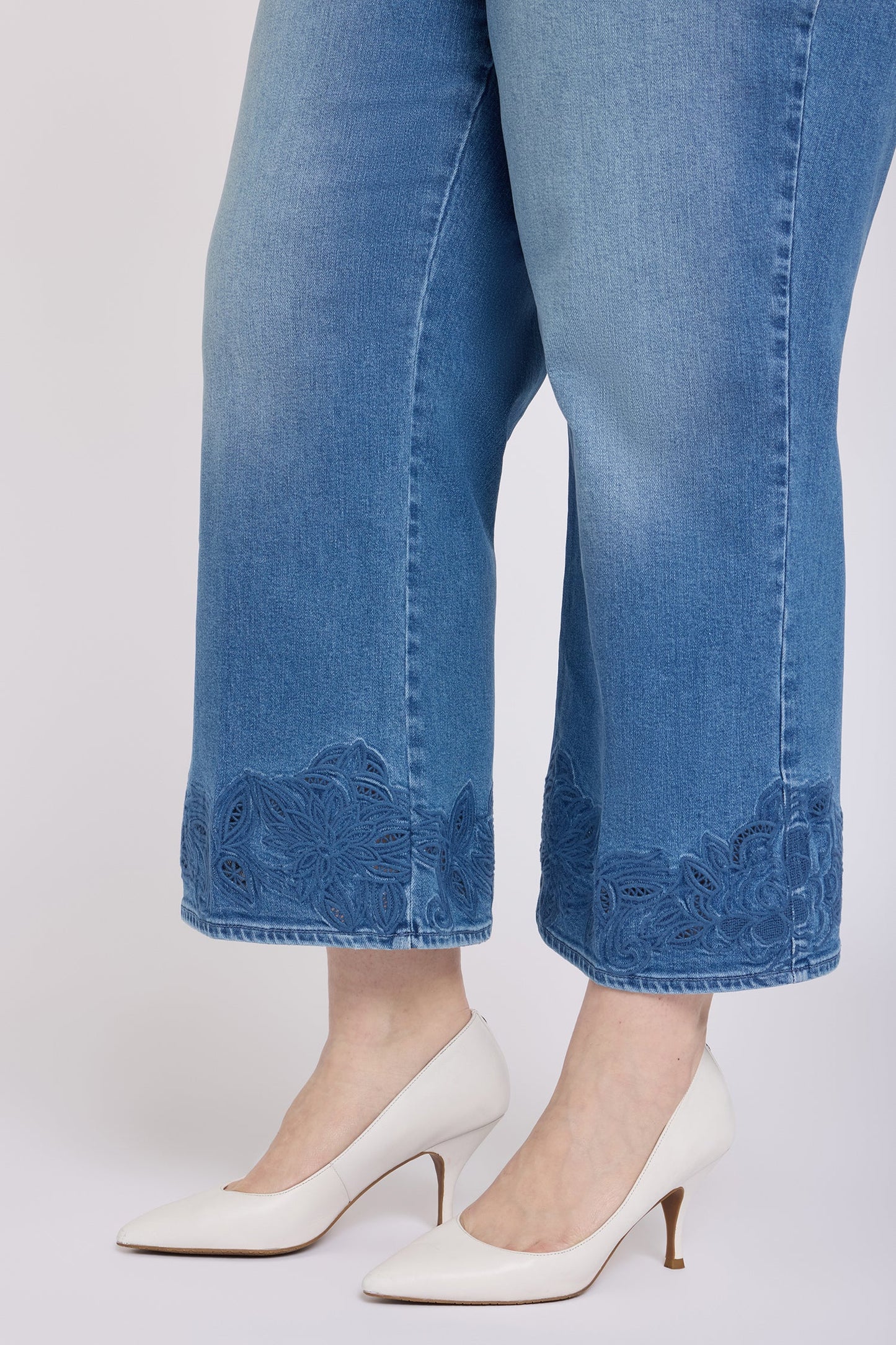 Teresa Wide Leg Ankle Jeans In Plus Size - Port Sea