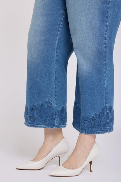 Teresa Wide Leg Ankle Jeans In Plus Size - Port Sea
