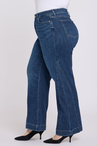 Teresa Wide Leg Jeans In Plus Size - Sunset Villa
