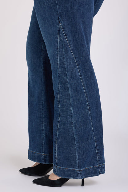 Teresa Wide Leg Jeans In Plus Size - Sunset Villa