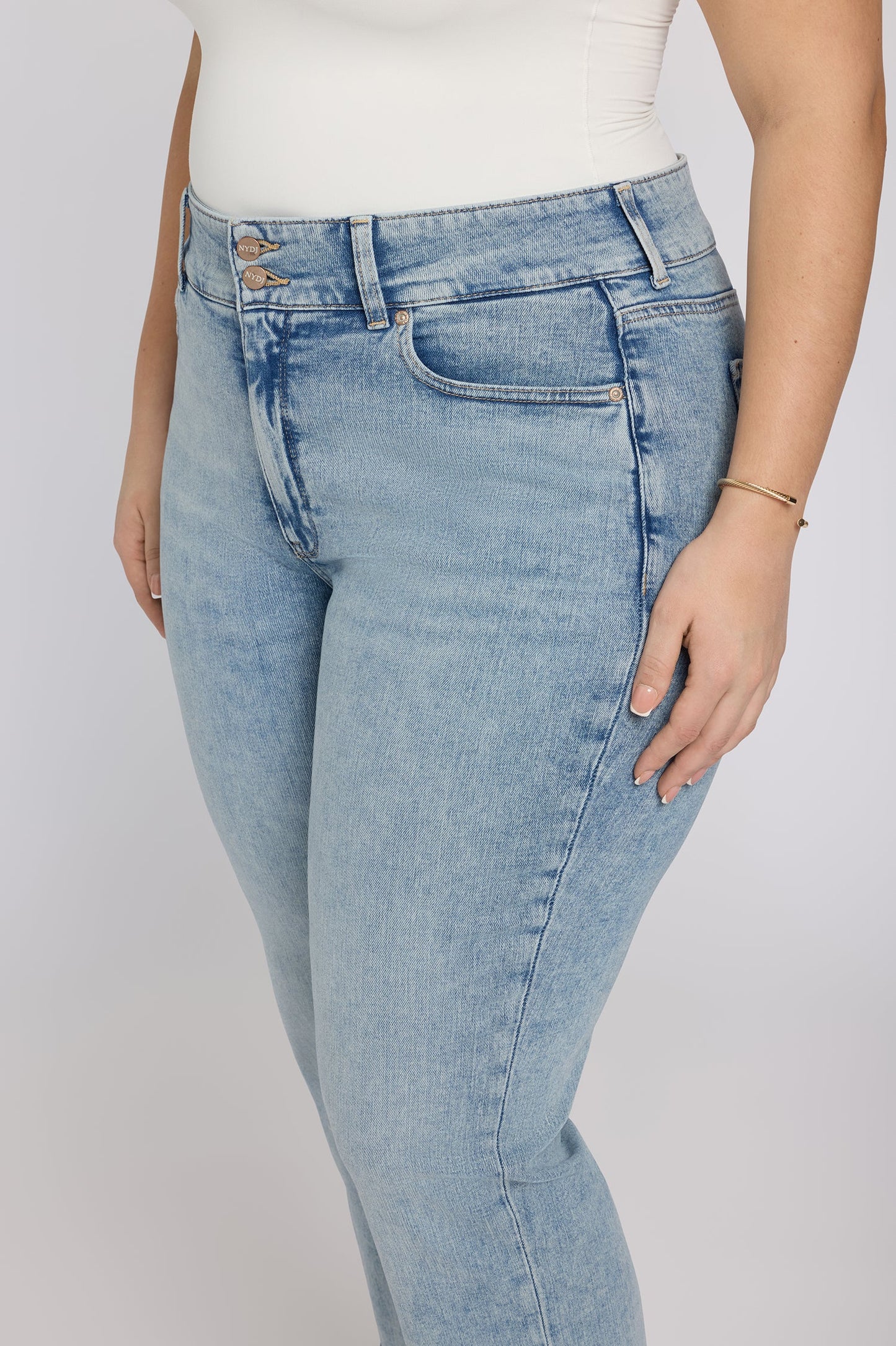Bailey Relaxed Straight Crop Jeans In Plus Size - Keys View