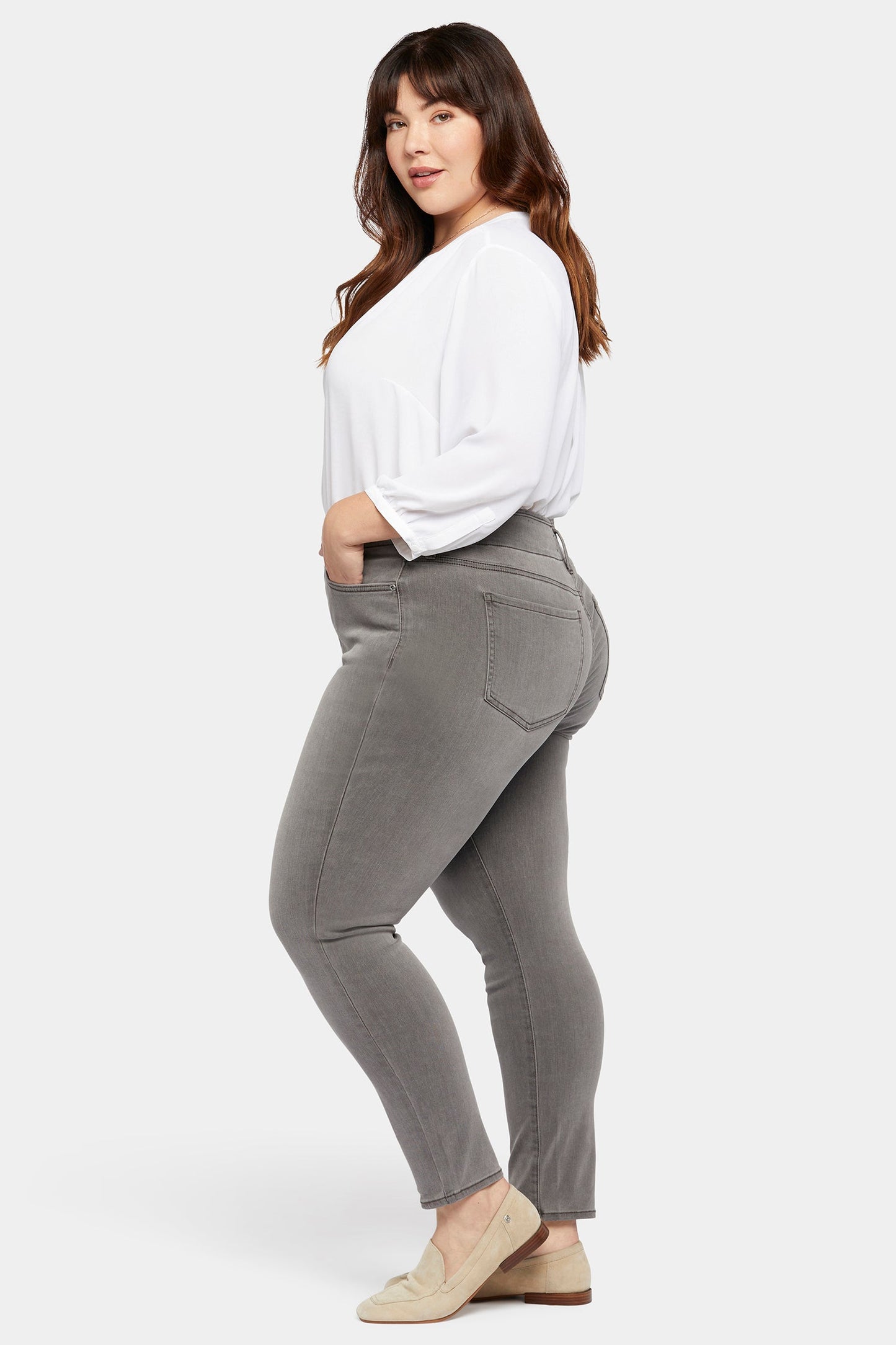 Ami Skinny Jeans In Plus Size - Smokey Mountain