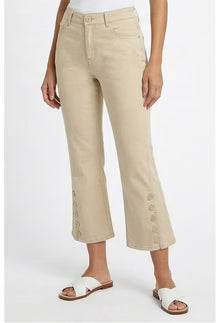 Ethyl Capri Button Crop - Ashley