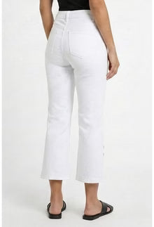 Ethyl Capri Button Crop - Quazar
