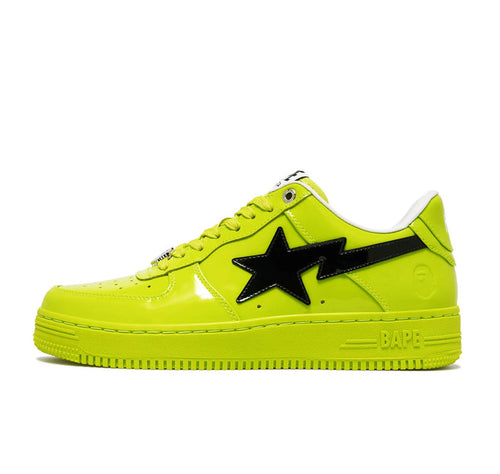A Bathing Ape Bape Sta #2 Yellow Patent