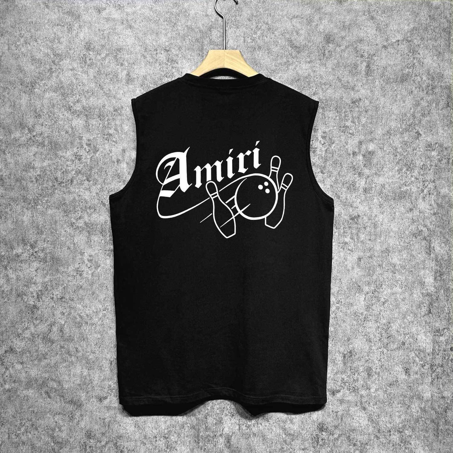 Amiri tank top bowling print