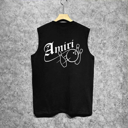 Amiri tank top bowling print