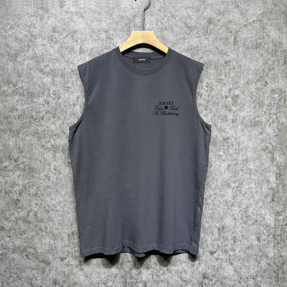 Amiri tank top sketch airplane letterprinting