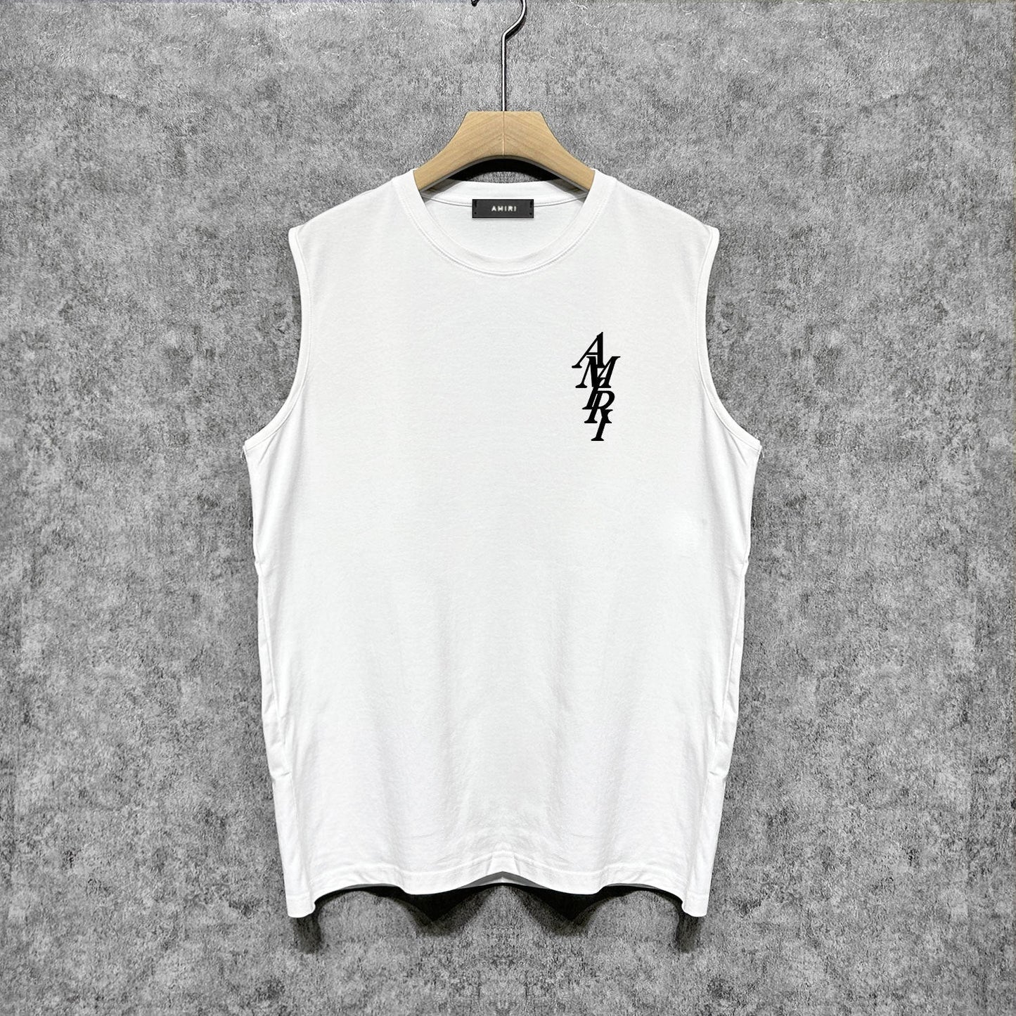 Amiri tank top with vertical overlapping letterprinting