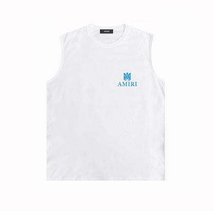 Amiri tank top small spider letter horizontal stripprinting