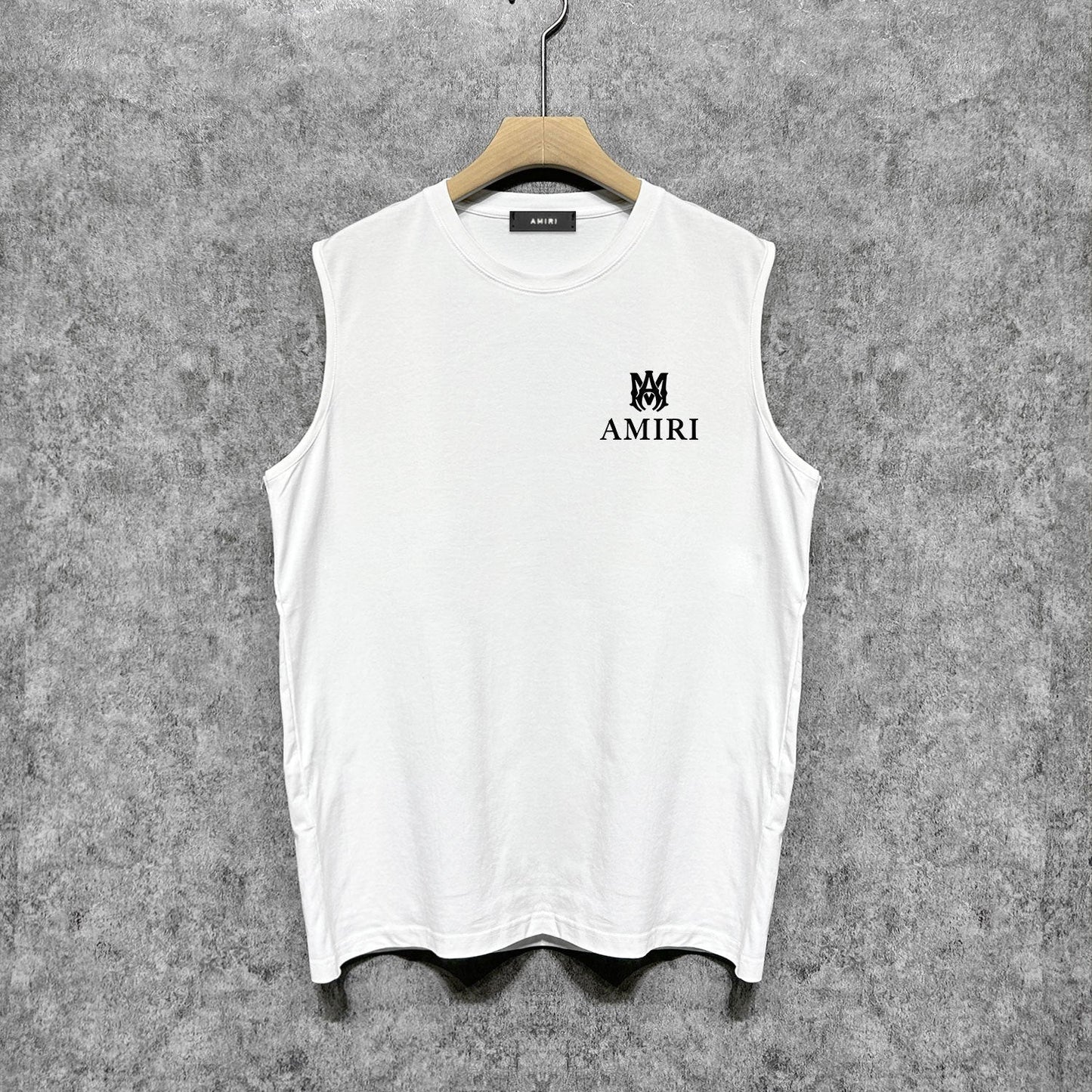 Amiri tank top small spider letter horizontal stripprinting