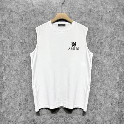 Amiri tank top small spider letter horizontal stripprinting