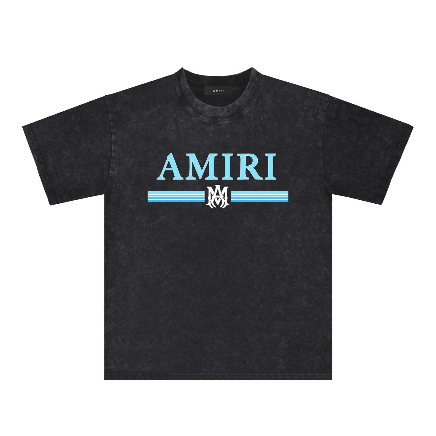 Amiri Washed Distressed T Shirt Printed Trendy Pure Cotton