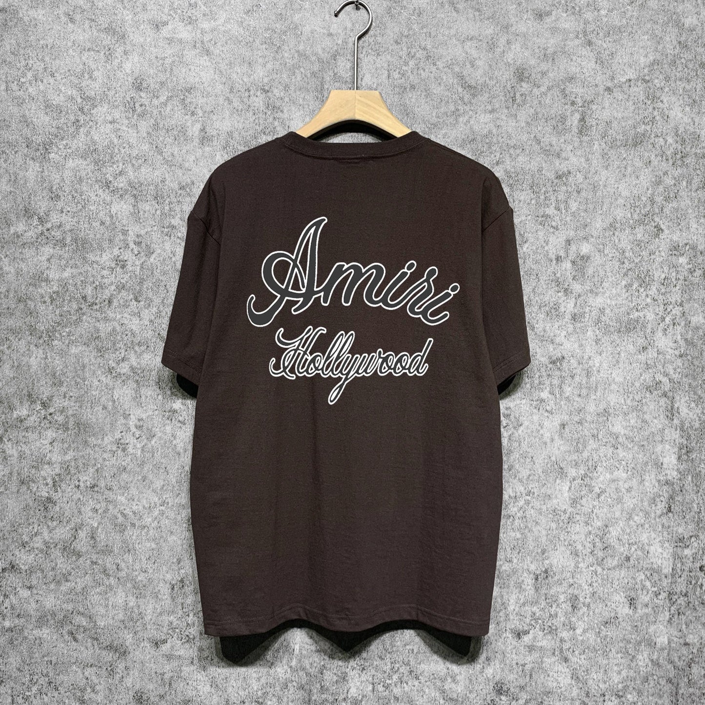 Amiri t shirts letter padded printing short sleeves