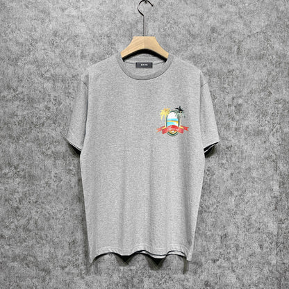 Amiri t shirts printing short sleeve