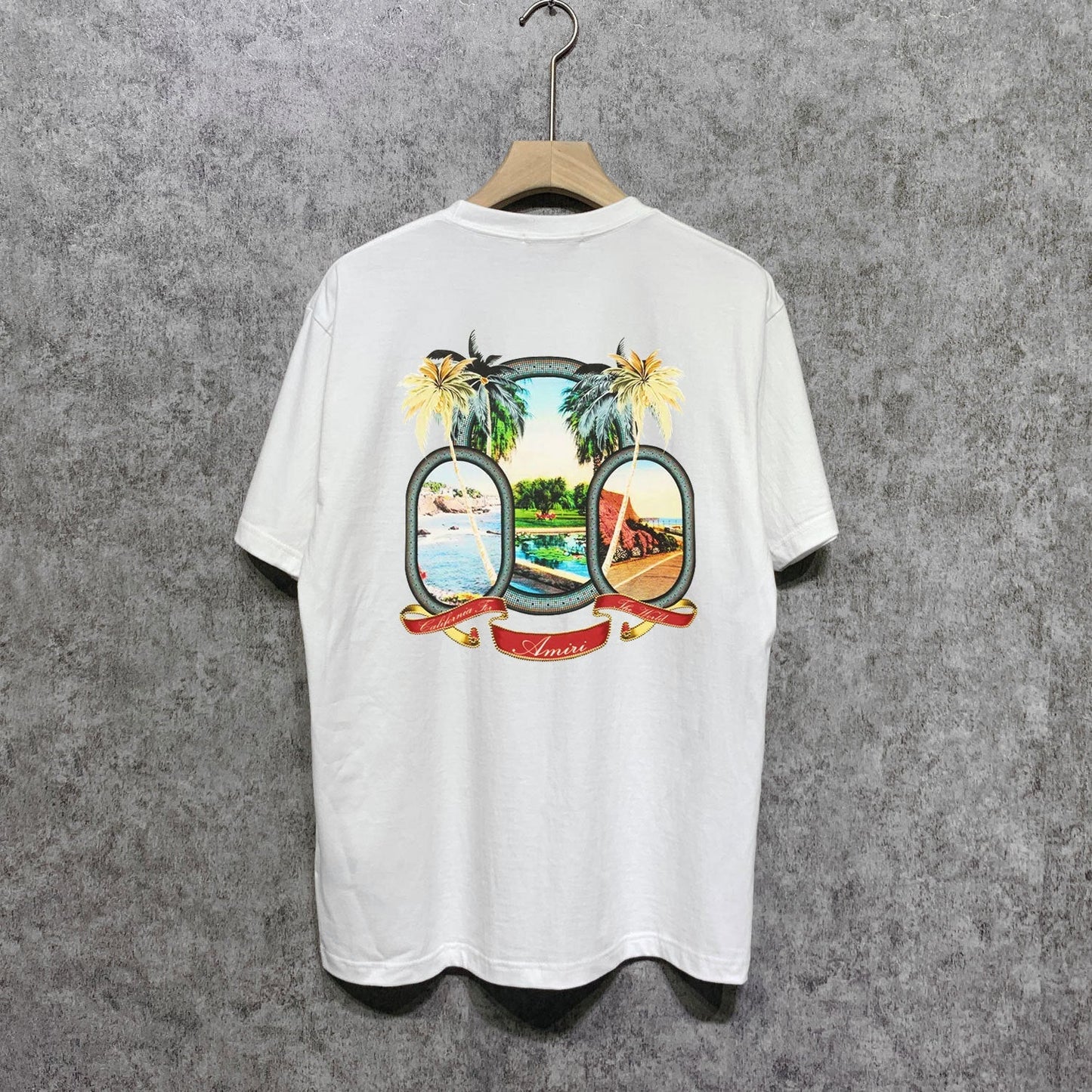 Amiri t shirts printing short sleeve