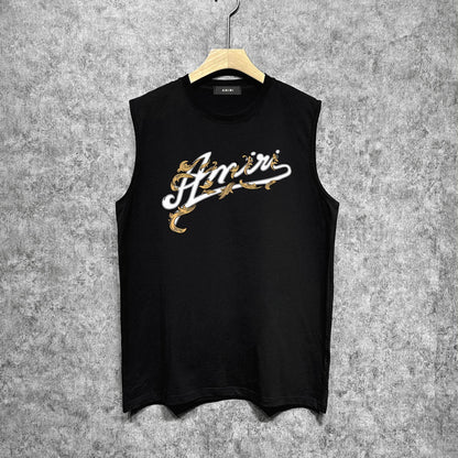 Amiri tank top ye man letterprinting