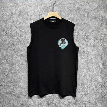 Amiri tank top black panther print