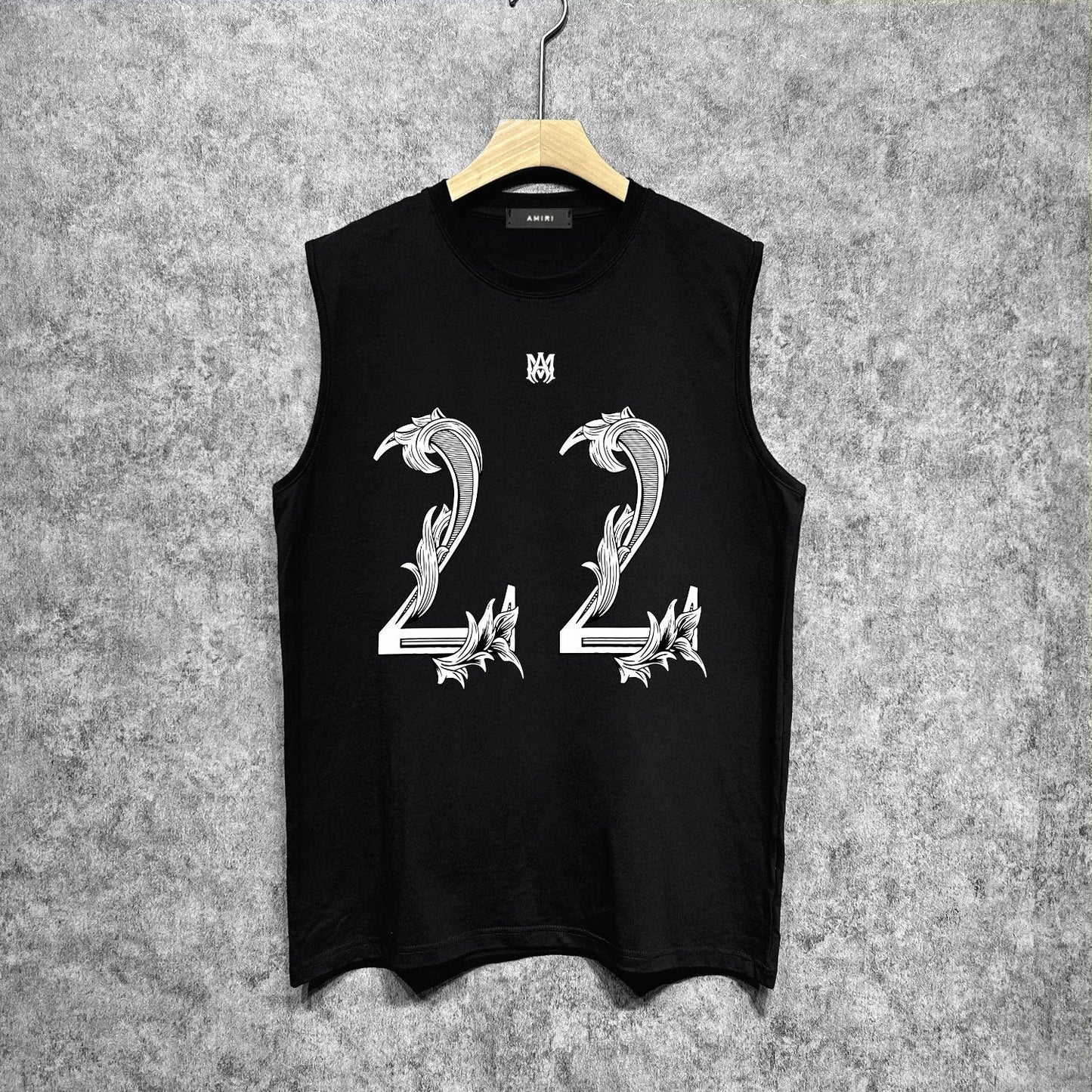 Amiri tank top digital vine printing