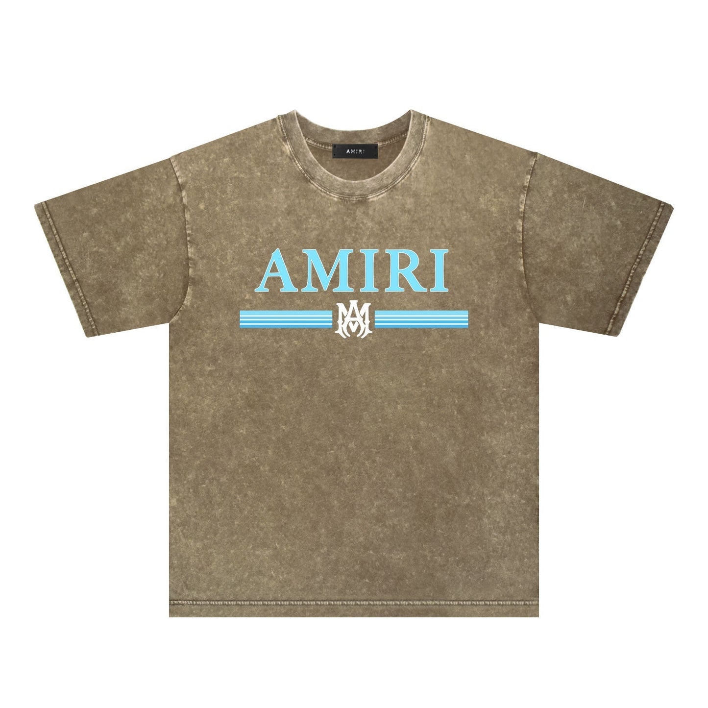 Amiri Washed Distressed T Shirt Printed Trendy Pure Cotton