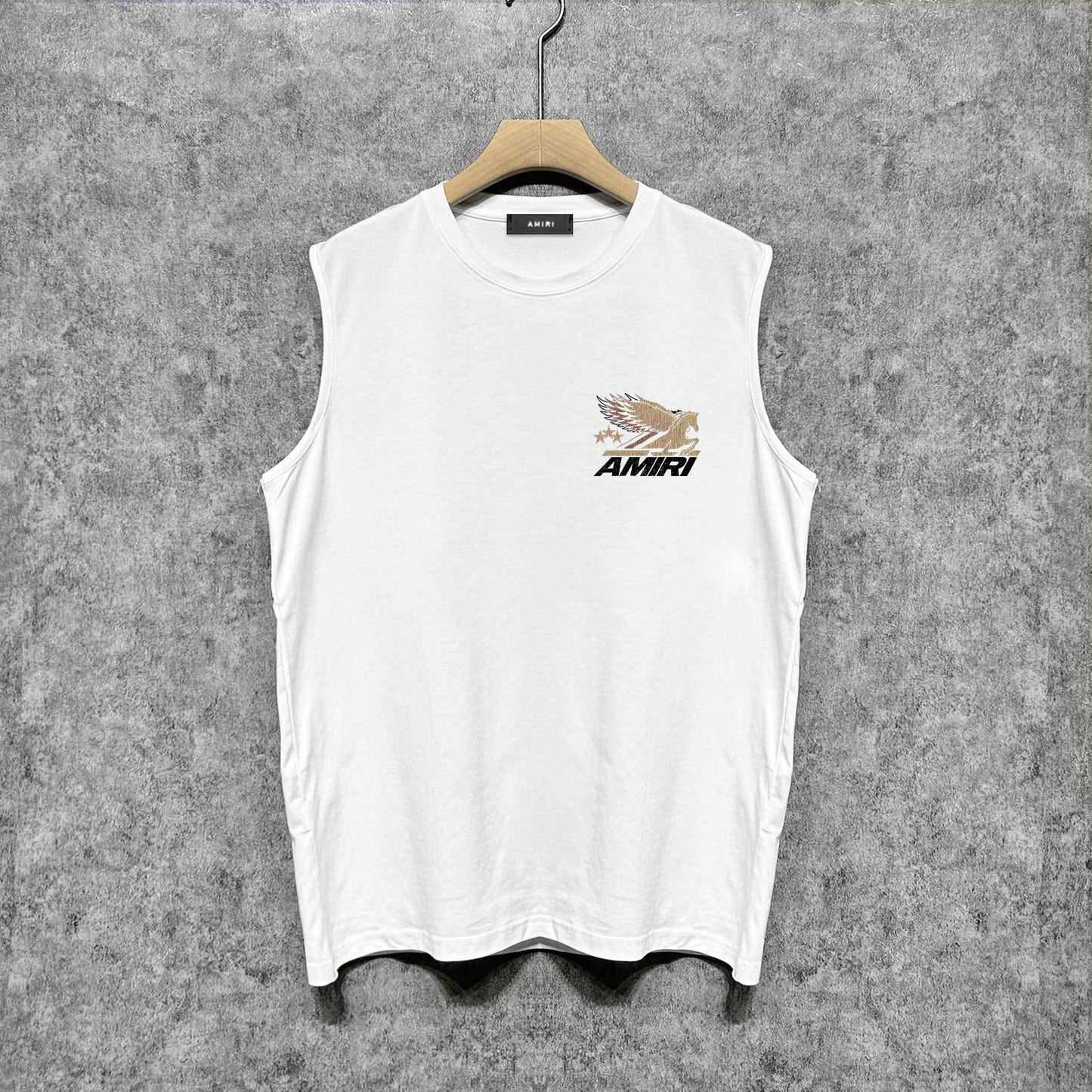 Amiri tank top mottled pegasus print
