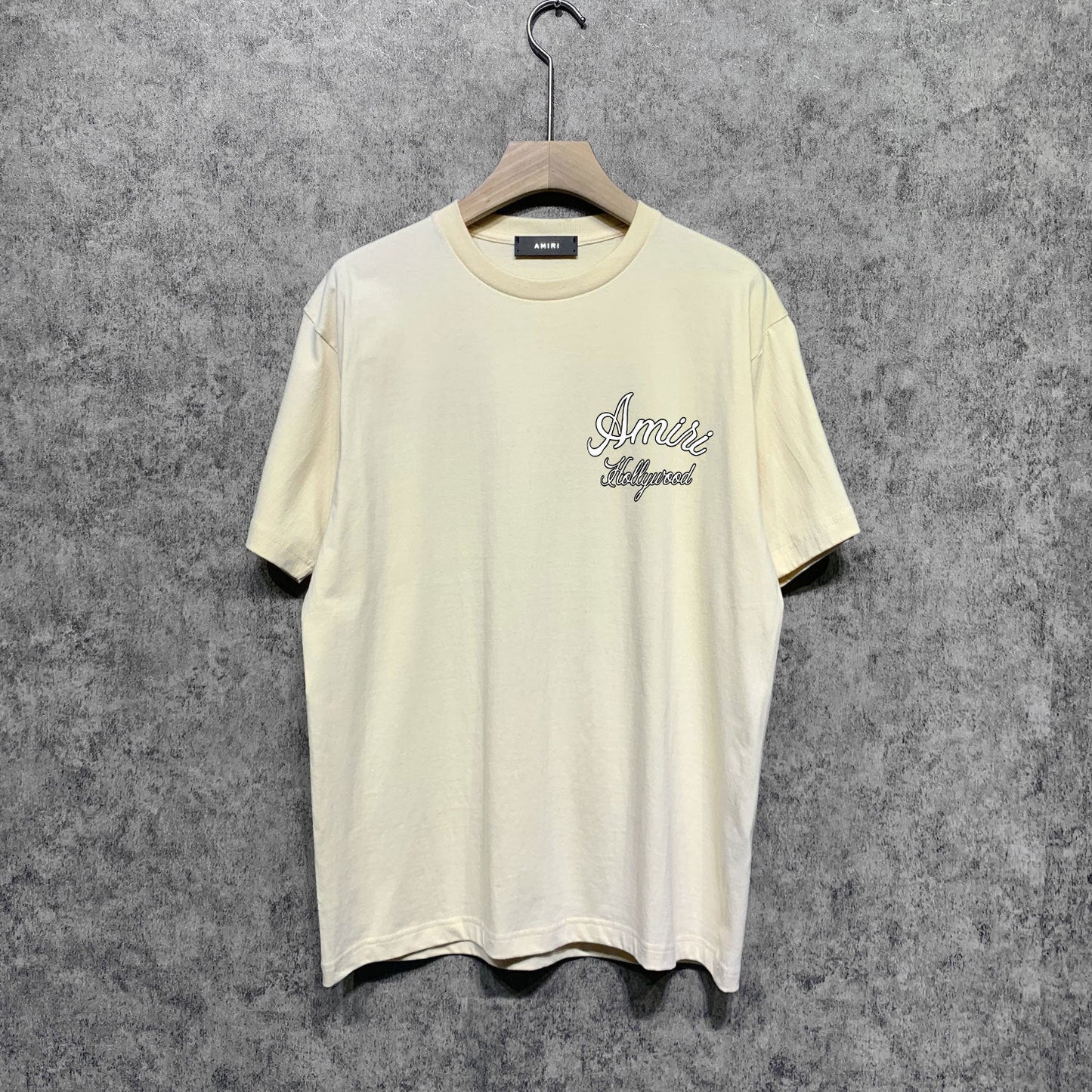 Amiri t shirts letter padded printing short sleeves