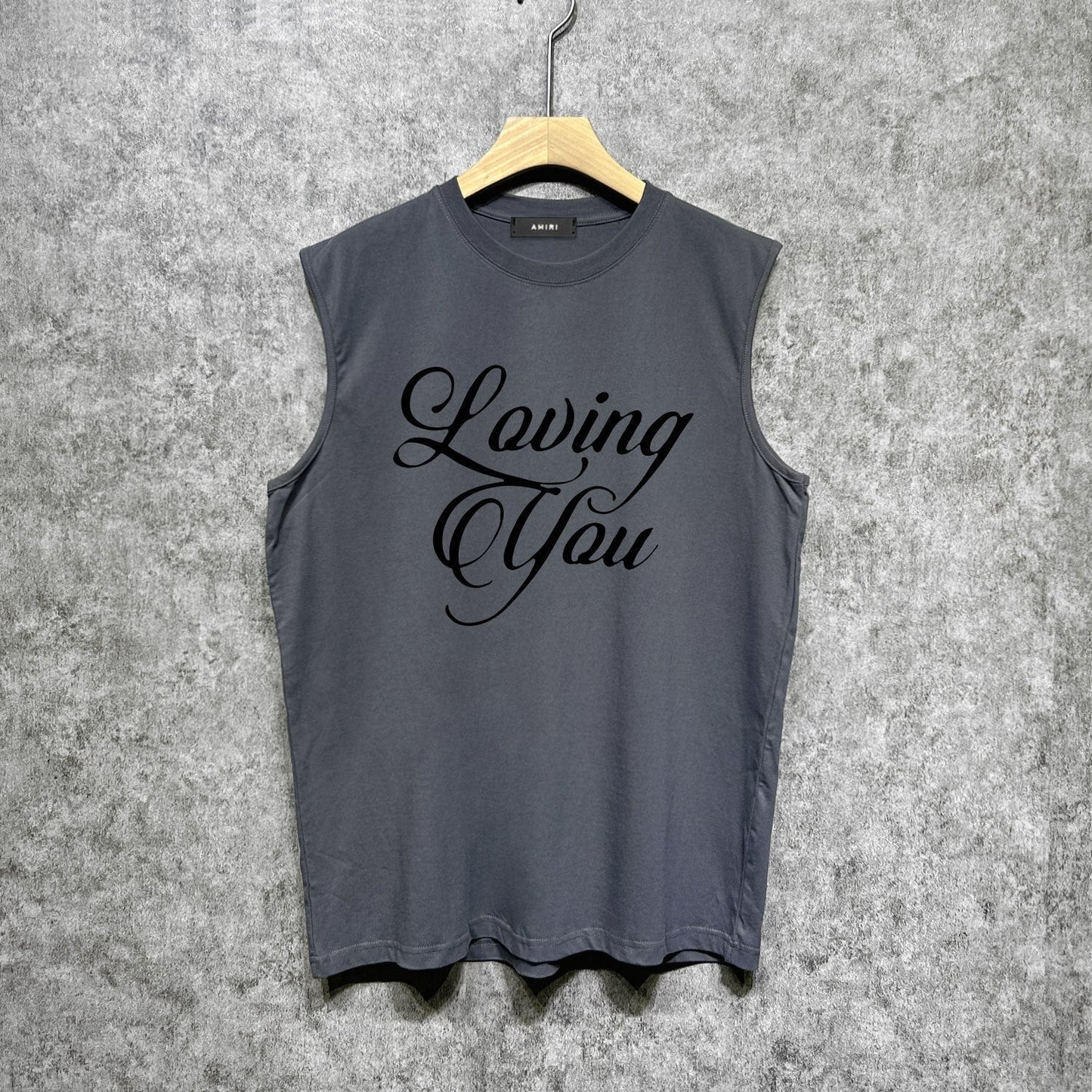 Amiri tank top pink letterprinting