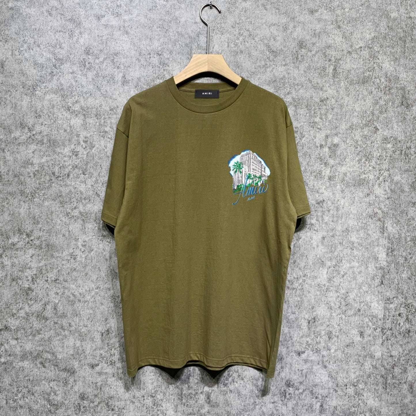 Amiri t shirts city forest printing short sleeve