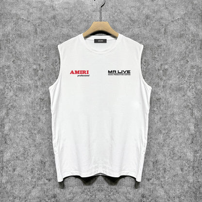 Amiri tank top tv channel printing