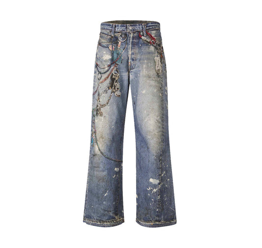 Acne Studios Blue Baggy Fit 1981F Jeans